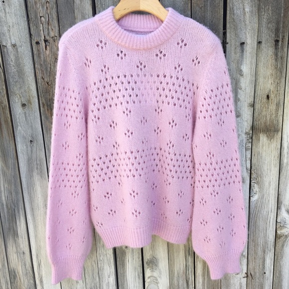 anine bing pink sweater